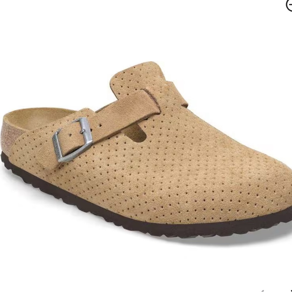 Birkenstock Beige Boston Clogs